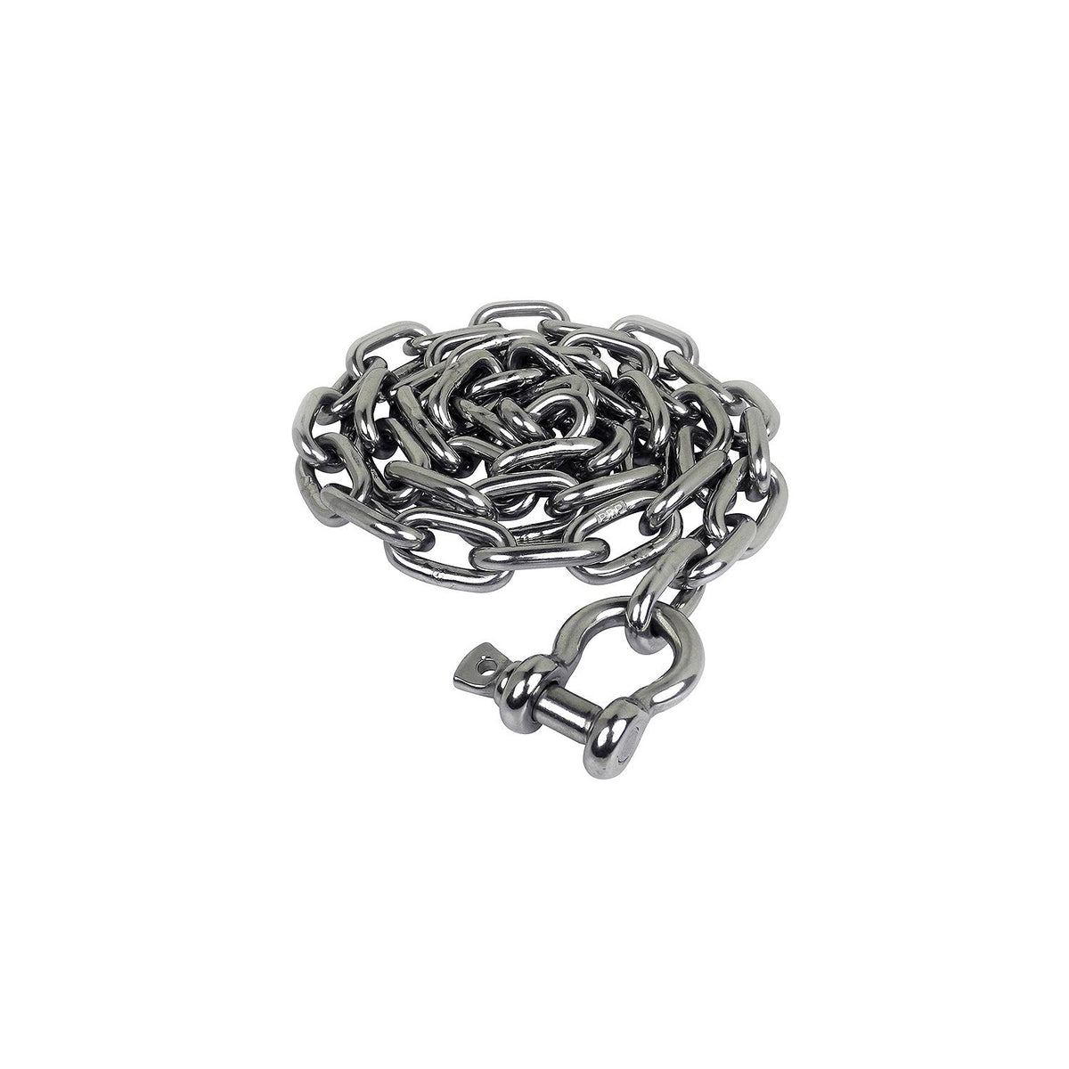 Seachoice 44103 Stainless Steel Anchor Lead Chain, 3/16″ x 4', 1/4″ Shackle