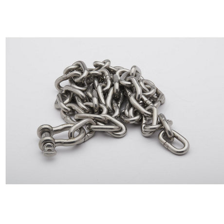 Seachoice 44143 Stainless Steel Anchor Lead Chain, 5/16″ x 5', 3/8″ Shackle
