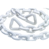 Seachoice White PVC Coated Galvanized Anchor Lead Chain 3/16″ x 4'