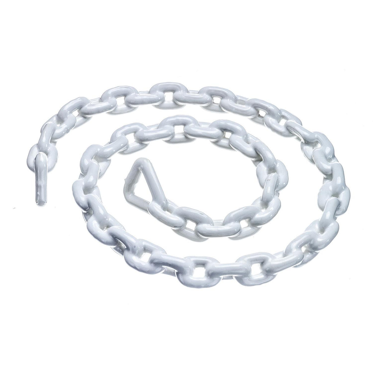 Seachoice White PVC Coated Galvanized Anchor Lead Chain 3/16″ x 4'