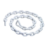 Seachoice White PVC Coated Galvanized Anchor Lead Chain 3/16″ x 4'
