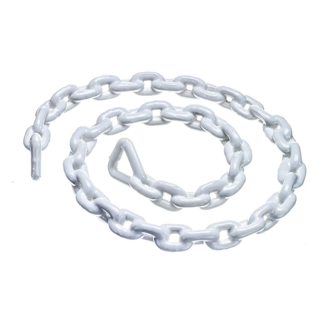 Seachoice White PVC Coated Galvanized Anchor Lead Chain 3/16″ x 4'
