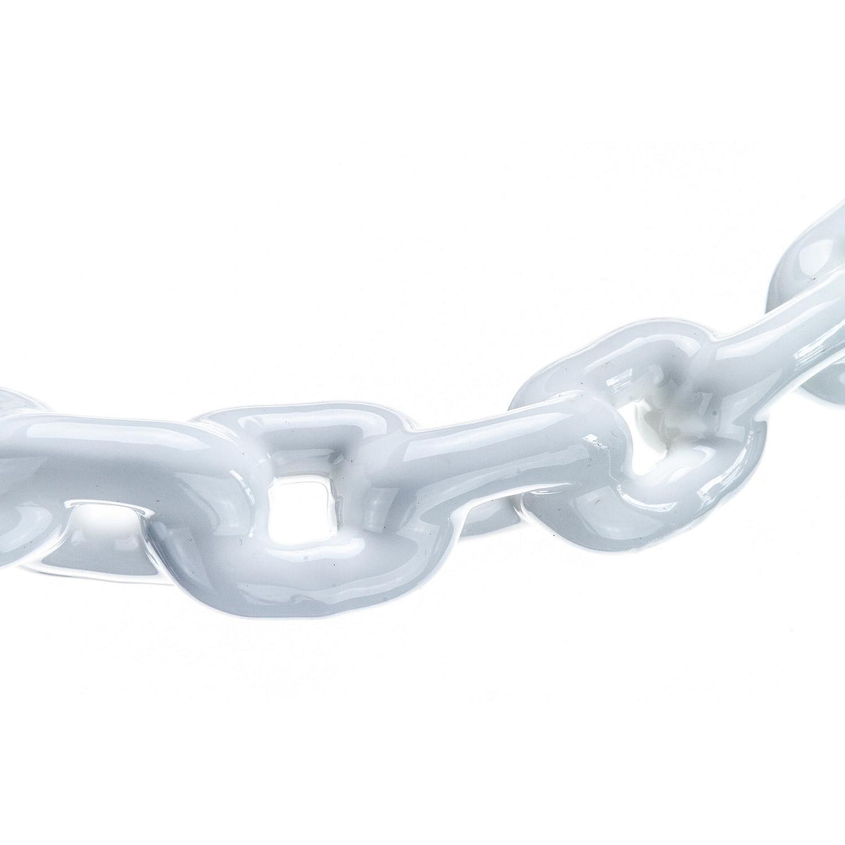 Seachoice White PVC Coated Galvanized Anchor Lead Chain 1/4″ x 4'