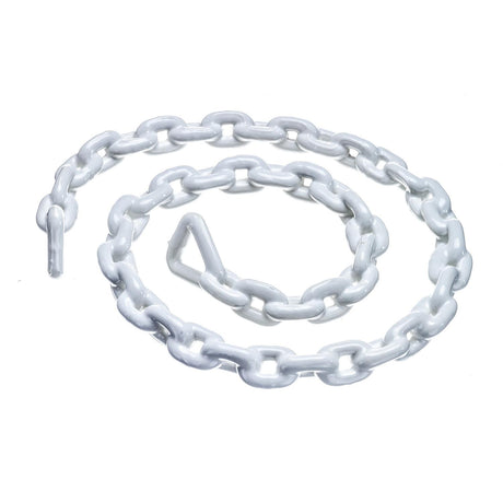 Seachoice White PVC Coated Galvanized Anchor Lead Chain 3/8″ x 6'