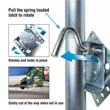 Seachoice 52031 Foldup Boat Trailer Jack, 8″ Wheel, 1,500 lbs. Max Load
