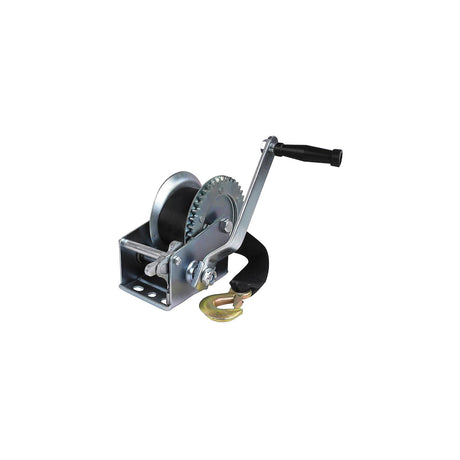 Seachoice 52191 1,200 Lb. Manual Trailer Winch, 1-Speed, 25-Ft. Strap w/Snap Hook