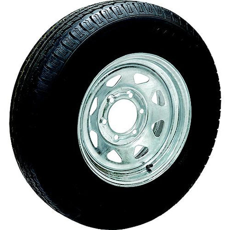 Seachoice 53441 ST235/80R16E/8H KR35 16″ Galvanized Spoke, 6 Lug Radial Tire & Wheel Assembly