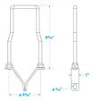 Seachoice Lockable Spare Tire Carrier