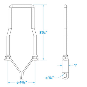 Seachoice Lockable Spare Tire Carrier