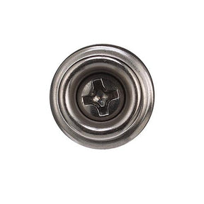 Seachoice Stainless Steel Button Stud With Tapping Screw - #8 x 3/8", Qty. 40