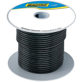 Seachoice 63063 Tinned Copper Marine Wire, 10 AWG, Black, 250'