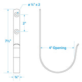 Seachoice Stainless Steel Ring Buoy Bracket