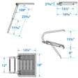 Seachoice Universal Swim Platform With Under Mount Telescoping Ladder