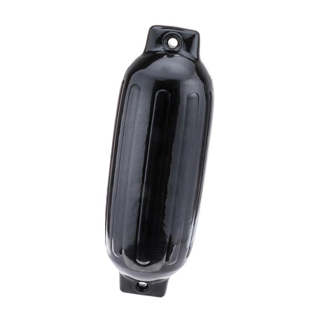 Seachoice 79071 Twin Eye Ribbed Fender, Black, 8.5 x 27″