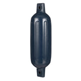 Seachoice 79081 Twin Eye Ribbed Fender, Blue, 5.5 x 20″
