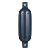 Seachoice 79081 Twin Eye Ribbed Fender, Blue, 5.5 x 20″