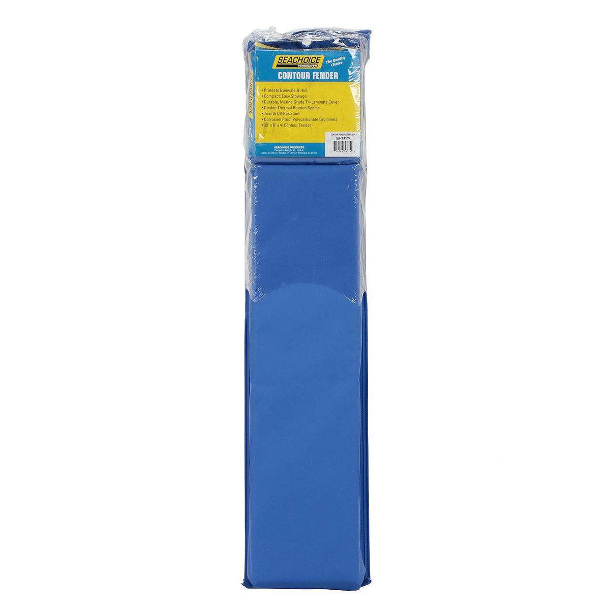 Seachoice Contour Fender, Blue - 30″ x 6″ x 4″