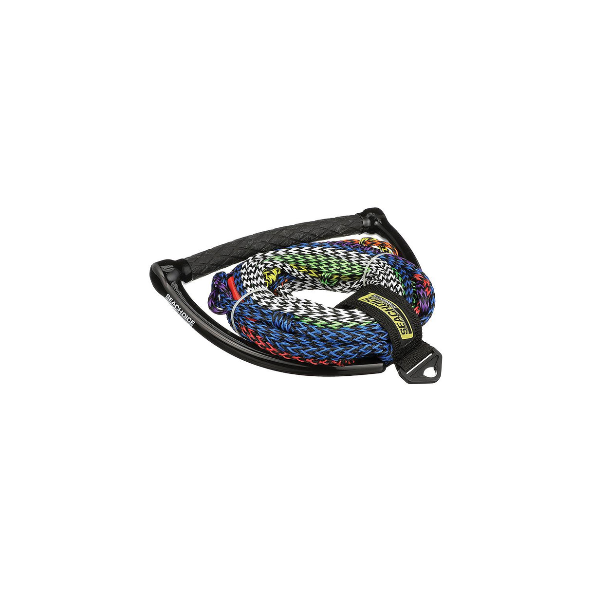 Seachoice 86763 8-Section Water Ski or Wakeboard Rope, 75', 13" Handle with Textured Rubber Grip
