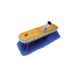 Seachoice 90561 Deck Brush with Bumper - Wood10", Extra Soft (Blue Poly)