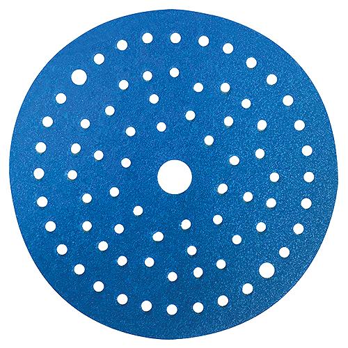 Seachoice 91956 Blue Ceramic Hook & Loop Discs with Vacuum Holes, Grade: 220