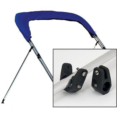 Carver 62014 Bimini Top 27″ - 44″ Adjustable Brace Kit (Round Tube Aluminum w/ Nylon Fittings)