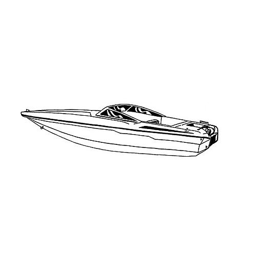 Carver 74120F10 Ski Boats With Low Profile Windshield, 20'6, Poly-Flex II Slate Gray I/O