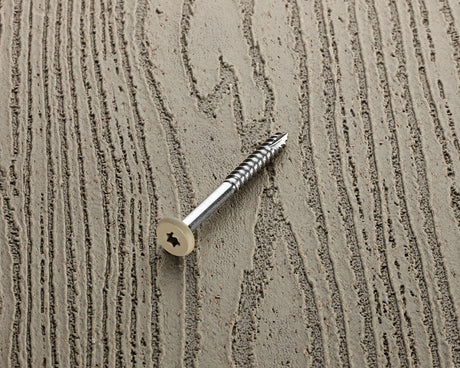 Starborn Deckfast No. 9 X 1-7/8 in. L Warm Gray Star Pan Head Fascia Screws 100 pk