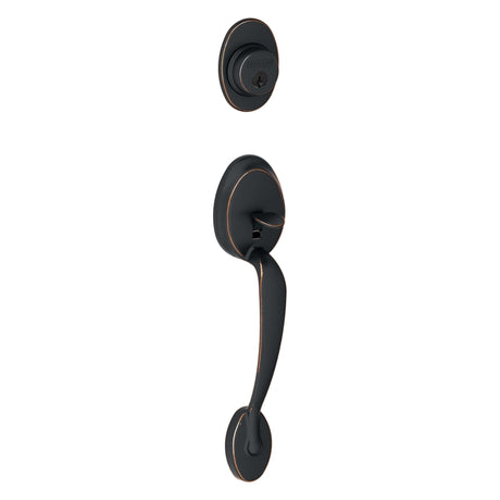 Schlage Plymouth Aged Bronze Handleset