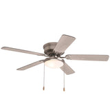 Boston Harbor 2018050-BN Hugger Ceiling Fan, Brown Housing, 52 in Sweep