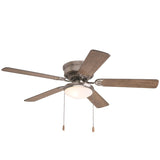 Boston Harbor 2018050-BN Hugger Ceiling Fan, Brown Housing, 52 in Sweep