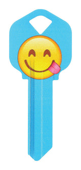 HILLMAN Wackey Emoji House/Office Universal Key Blank KW1 Single, Pack of 6