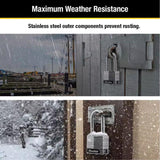 Master Lock 1-3/4 in. W Laminated Steel 4-Pin Cylinder Marine Padlock