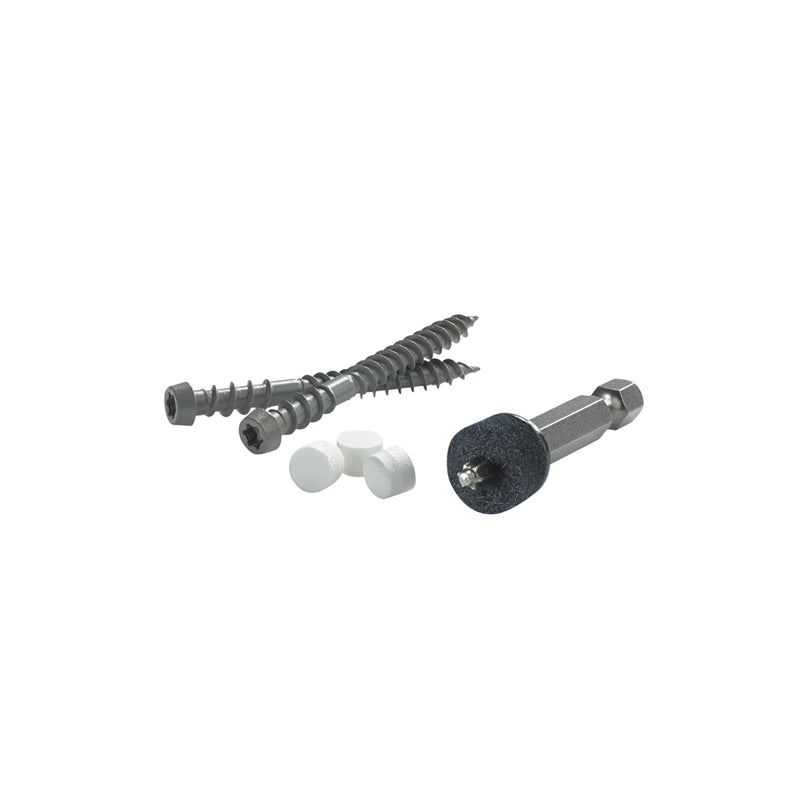 FastenMaster Cortex No. 9 X 2 in. L Star Trim Head Self Tapping Trim Screws with Plugs, Pack of 4