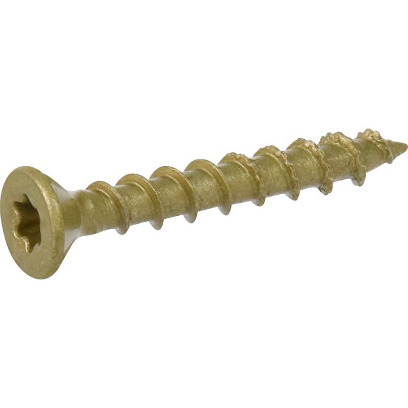 HILLMAN Power Pro No. 8 Ga. X 1-1/4 in. L Star Flat Head Coarse Multi-Material Screws