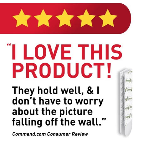 3M Command White Medium Picture Hanging Strips 12 lb 12 pk
