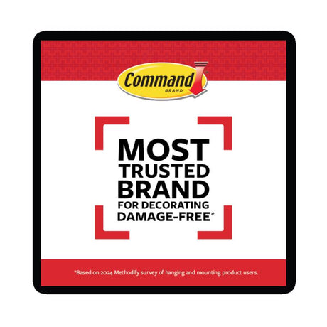 3M Command Stainless Steel Metal Small Hook 0.5 lb. cap. 4 pk