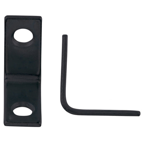 Hampton 1 in. H X 0.75 in. W X 1 in. D Black Steel Inside L Corner Brace, Pack of 25