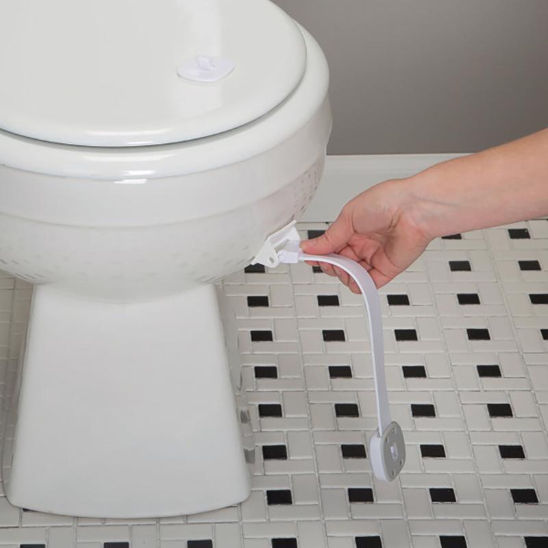 Safety 1st OutSmart White Plastic Swing Shut Toilet Seat Lock 1 pk