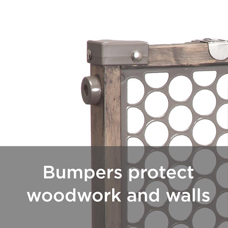 Safety 1st Gray 24 in. H X 28-42 in. W Wood Safety Gate