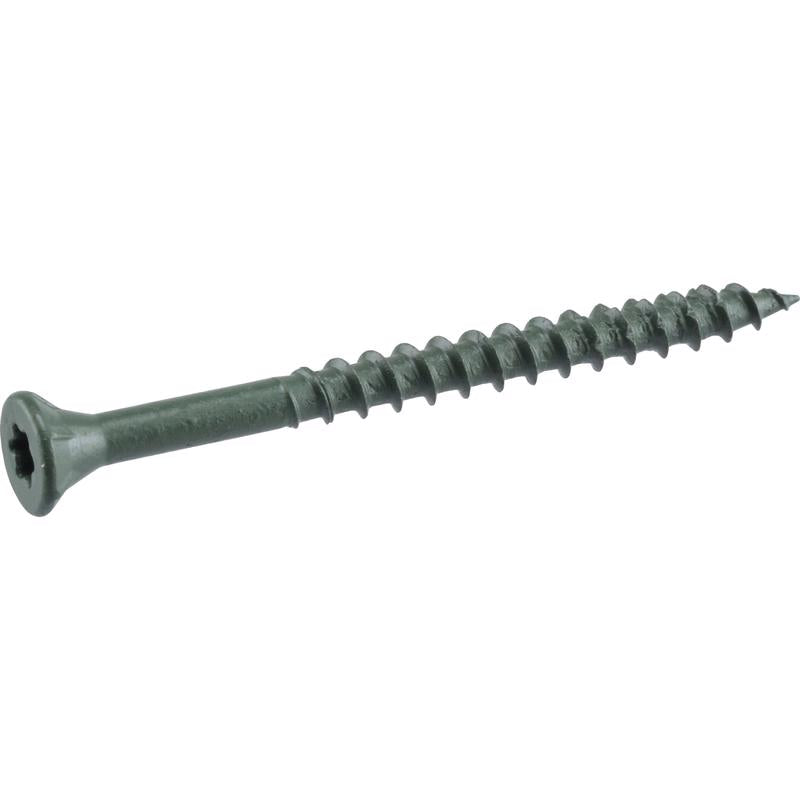HILLMAN Deck Plus No. 10 in. X 2-1/2 in. L Green Star Flat Head Exterior Deck Screws 5 lb 365 pk