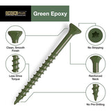 HILLMAN Deck Plus No. 10 in. X 2-1/2 in. L Green Star Flat Head Exterior Deck Screws 5 lb 365 pk