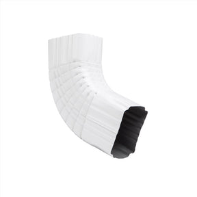 Amerimax 3 in. H X 4 in. W X 12 in. L White Aluminum B Gutter Elbow