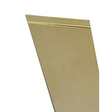 K&S 0.016 in. X 1 in. W X 12 in. L Mill Brass Plain Metal Strip