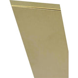 K&S 0.016 in. X 2 in. W X 12 in. L Mill Brass Metal Strip