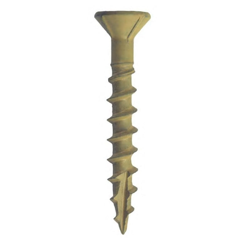 Grip-Rite PrimeGuard Plus 1-5/8 in. L Tan Star Bugle Head Deck Screws 1 lb 147 pk, Pack of 12