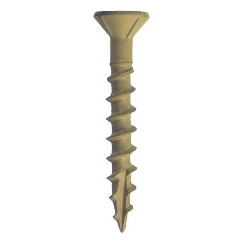 Grip-Rite PrimeGuard Plus No. 8 wire X 1-5/8 in. L Tan Star Flat Head Deck Screws 25 lb
