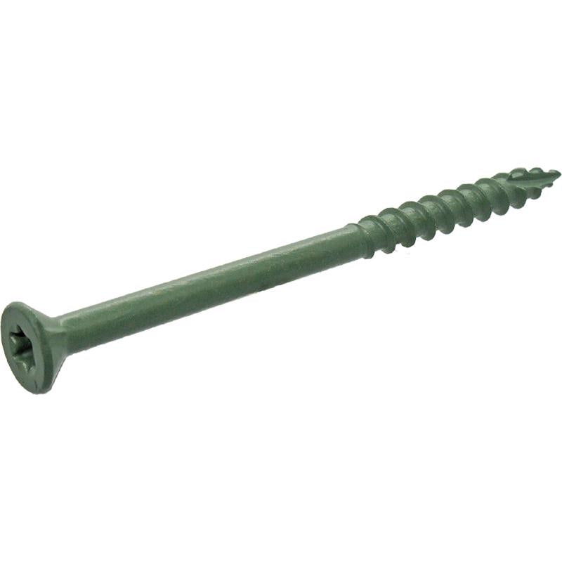 Grip-Rite PrimeGuard Plus No. 9 wire X 3 in. L Green Star Flat Head Deck Screws 25 lb 1 pk
