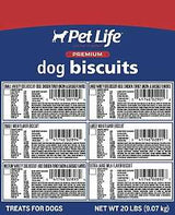 Pet Life 2896 Dog Biscuit, Peanut Butter Flavor, 20 lb