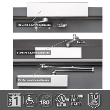 Brinks Commercial Metal Hydraulic Door Closer Grade 1