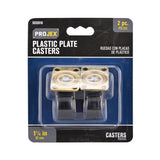 Projex 1-1/4 in. D Swivel Plastic Caster 40 lb 2 pk